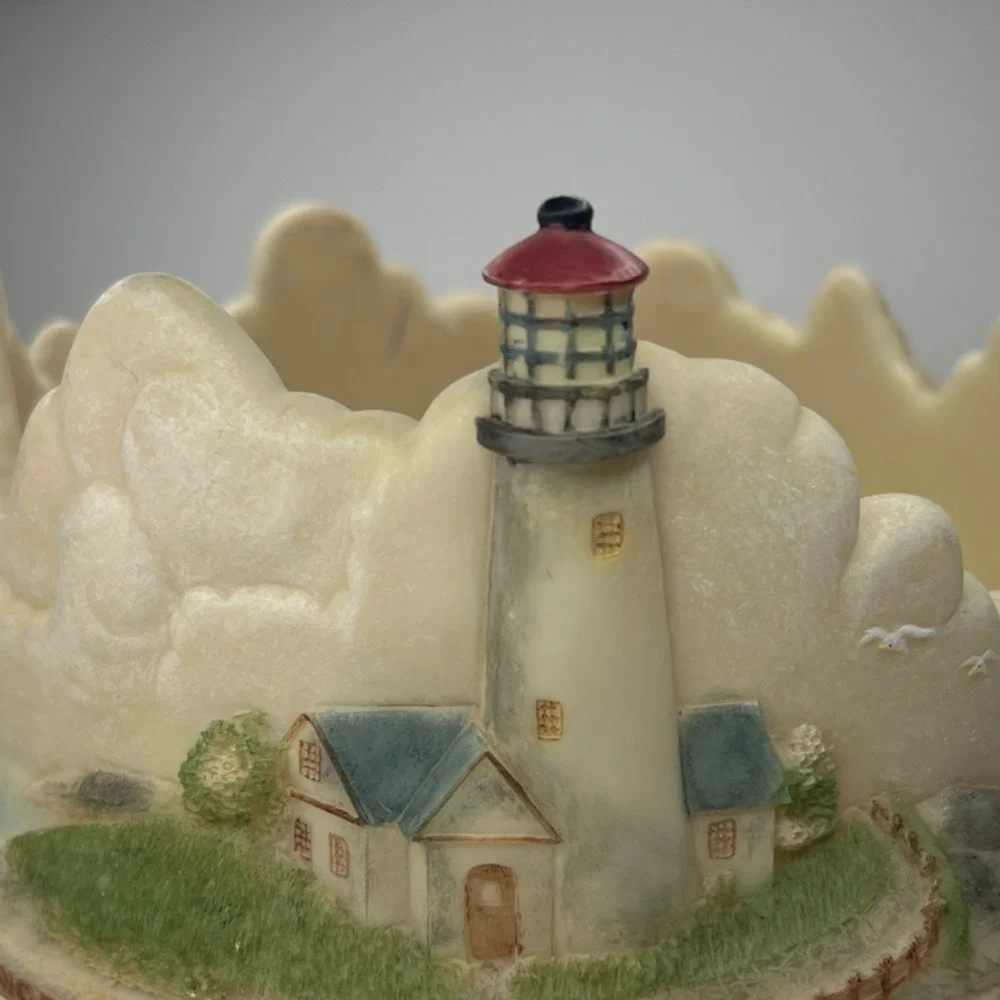 Religious Lighthouse Candle Holder Thy Word Is A Lamp Unto My Feet Resin Base
